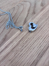 Charger l'image dans la galerie, Collier Cinéraire Double Cœur Argent - photo 4