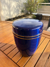 Charger l'image dans la galerie, urne en métal bleu