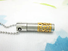 Charger l'image dans la galerie, Urne Pendentif Cylindre Or - photo 3