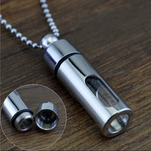 Charger l'image dans la galerie, Pendentif Funéraire Transparent Argenté - photo 1
