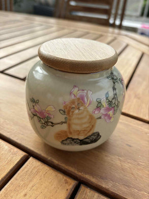 Urne funéraire chat