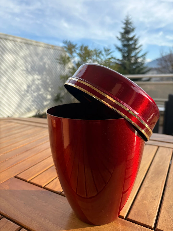 Urne Métal Œillet rouge - photo 1