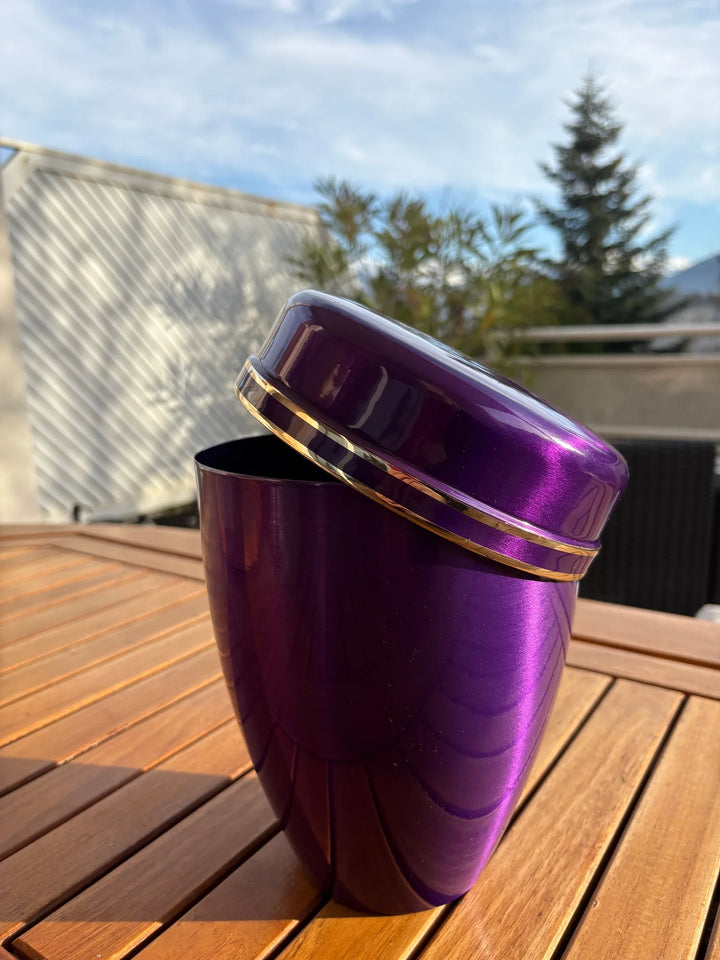 Urne Métal Œillet violette - photo 1