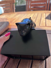 Charger l'image dans la galerie, Urne noire funeraire feline
